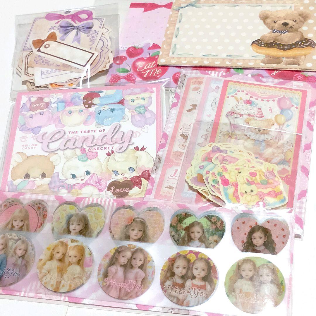 バラメモ&シール 他、可愛い紙モノ 大量 まとめ売りセット - メルカリ