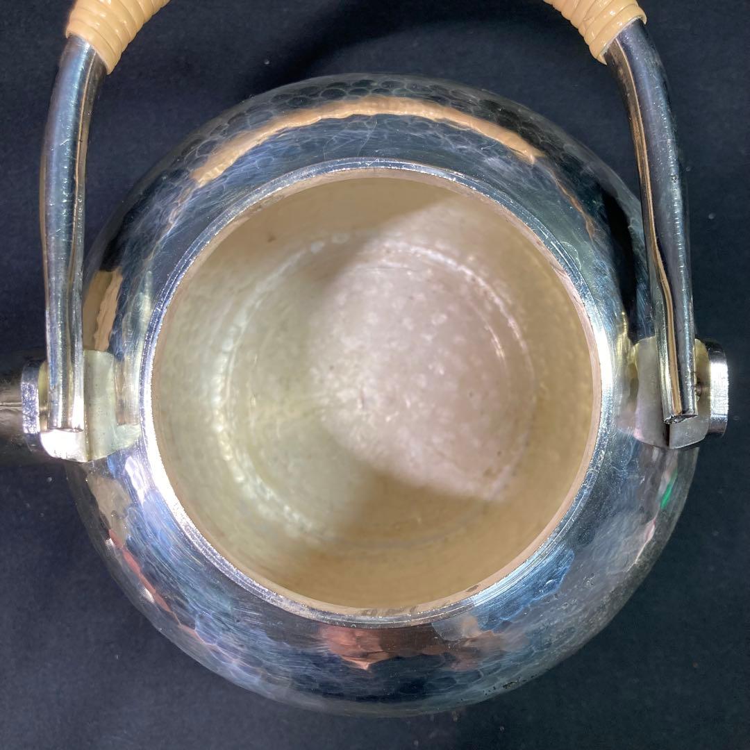 秀峰堂造 銀瓶 底黒 湯沸 丸型 - メルカリ