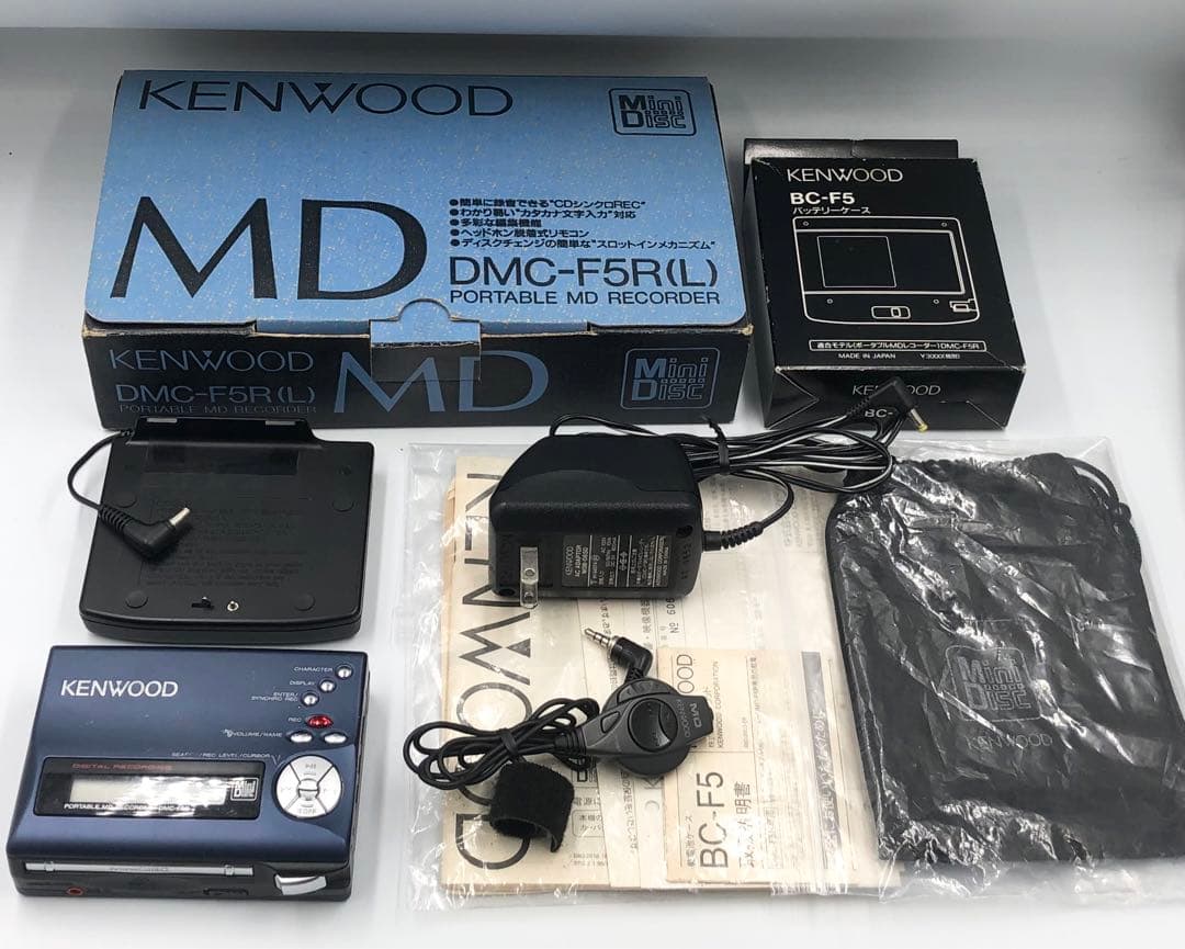 録音再生○ KENWOOD DMC-F5R ポータブルMDレコーダー - メルカリ
