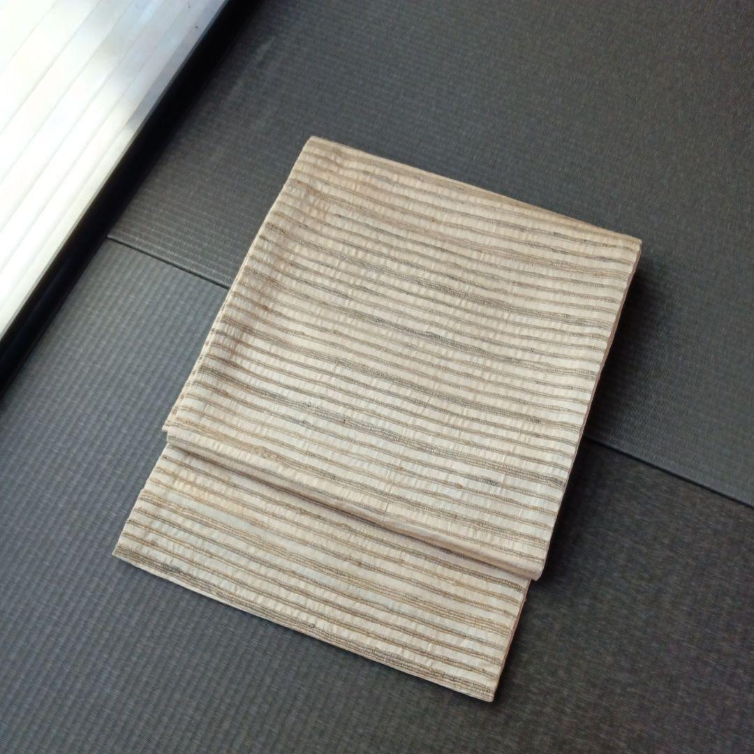 野蚕糸 袋帯 ワイルドシルク ムガシルク ゴールデンムガ - メルカリ