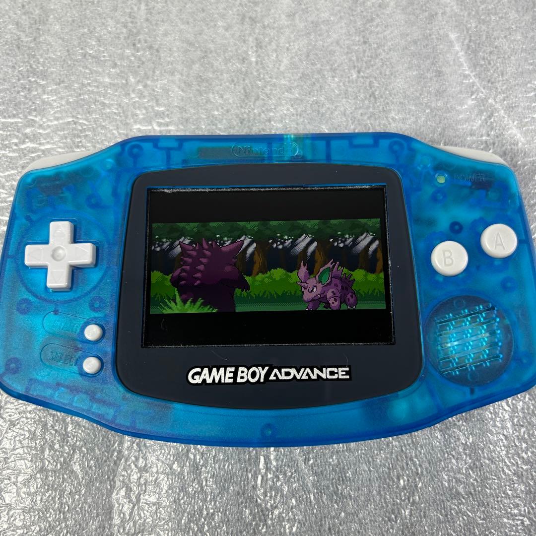 動作品】ゲームボーイアドバンス IPS液晶交換品ACアダプターセット