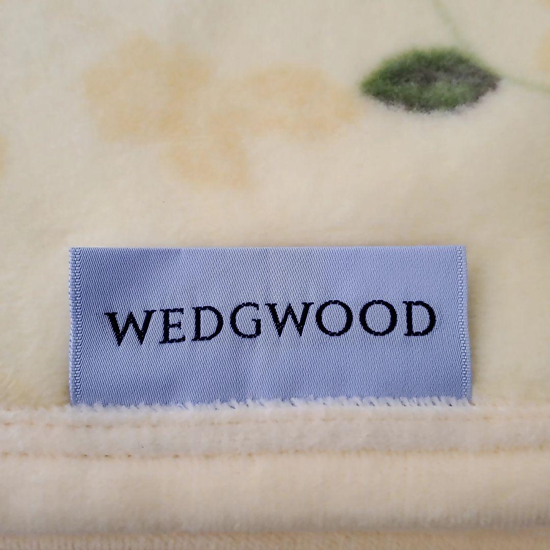 新品】レア WEDGWOOD 綿毛布 ワイルドストロベリー イエロー