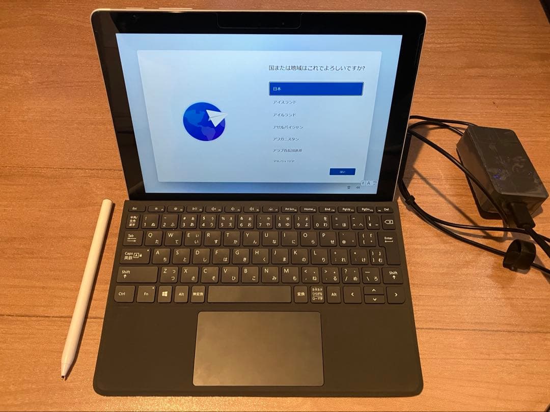 Surface GO 本体 純正キーボード 充電器 非純正ペン Surface GO 本体 純正キーボード 充電器 非純正ペン