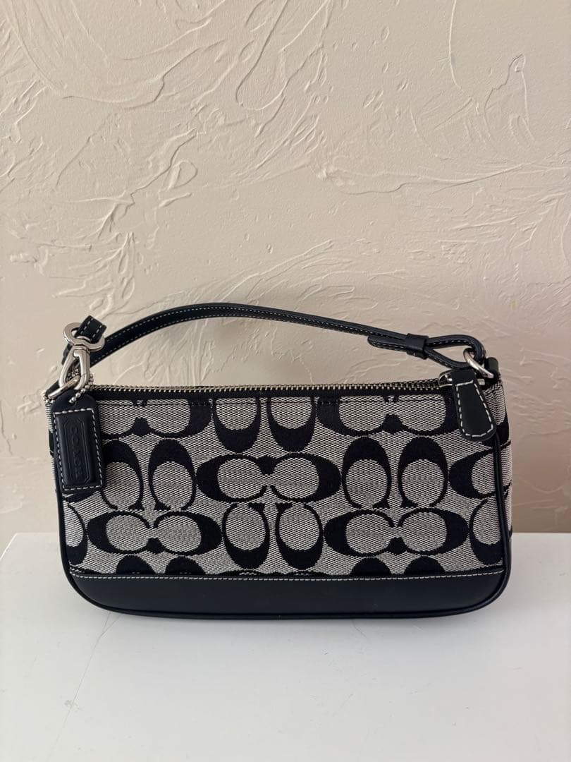 Coach コーチ アクセサリーポーチ グレー系 シグネチャー COACH（コーチ） バッグ セカンドバッグ アクセサリーポーチ ポーチ