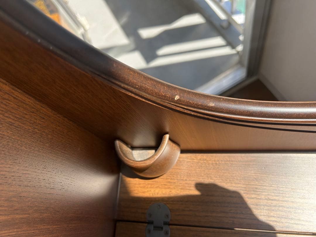 レトロ木製ドレッサー・鏡台・椅子 アンティーク調