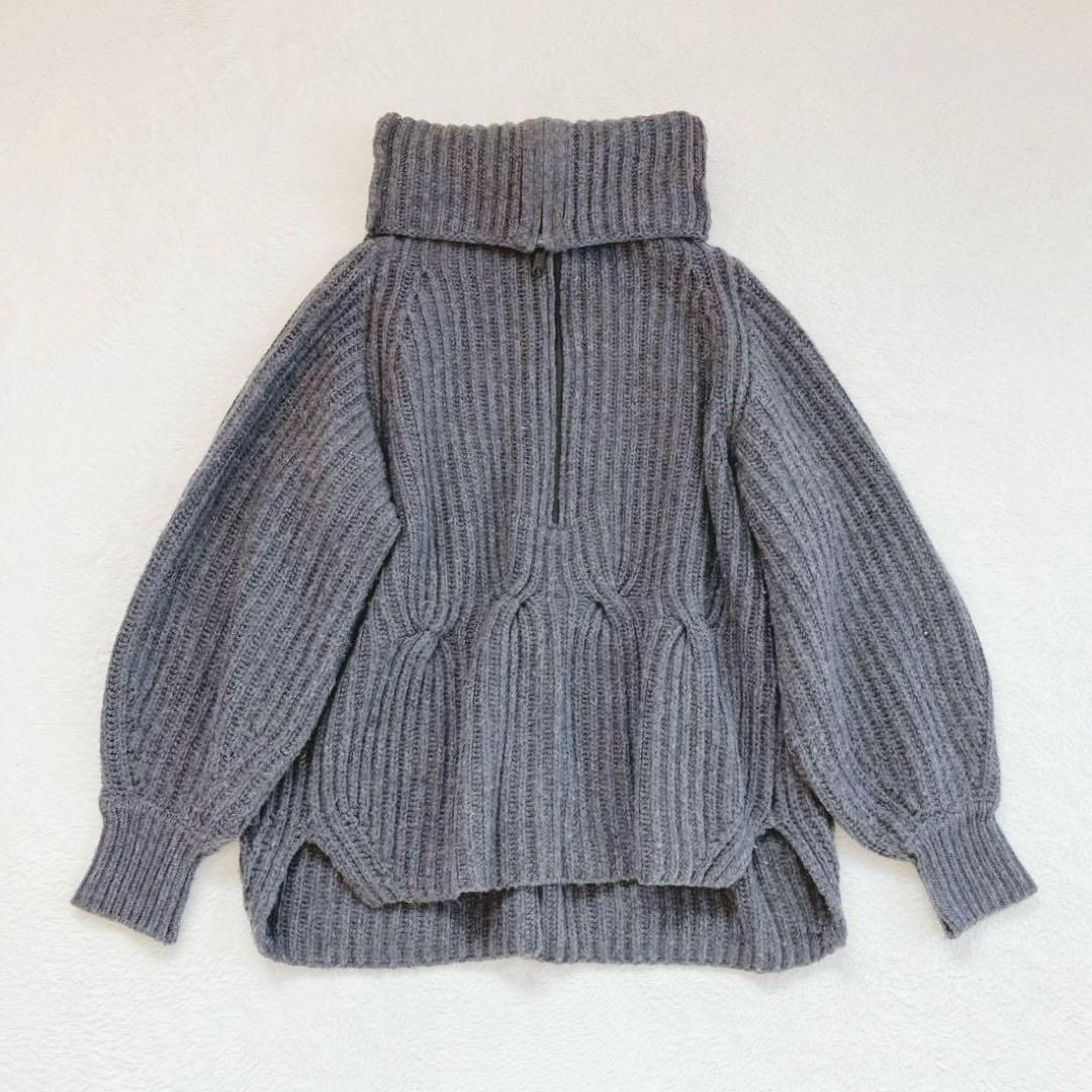 MACHATT マチャット ハイネック タートルネック ウール ニット 2way