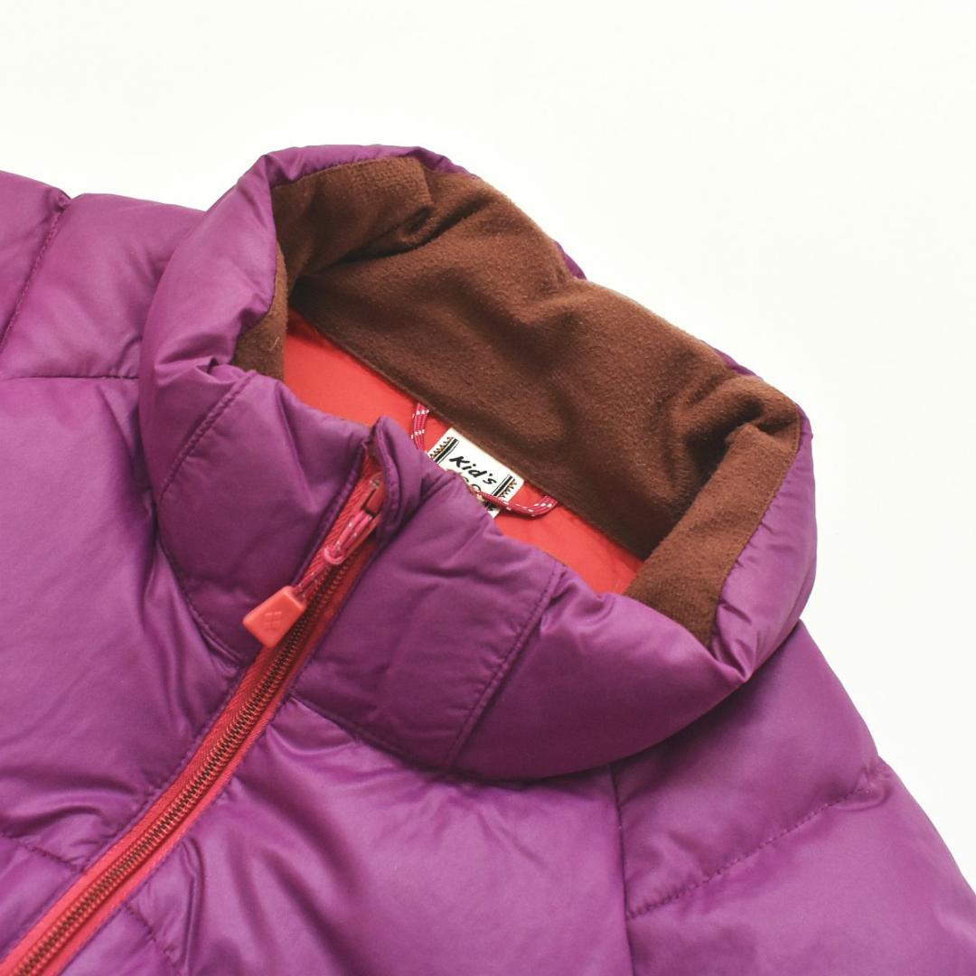 モンベル montbell ダウンジャケット 160 紫 キッズ レディース