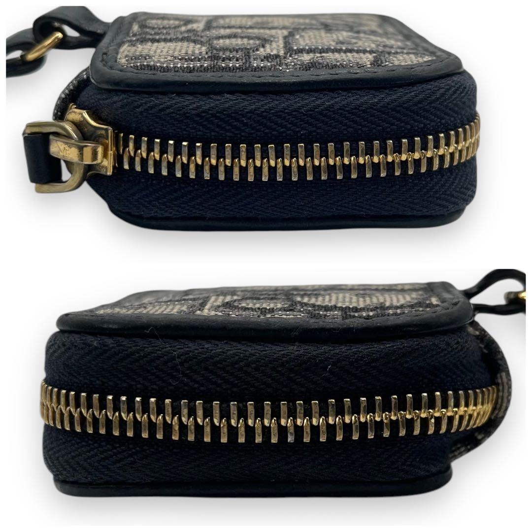 美品クリスチャンディオール AirPodsケース キーホルダー 総柄