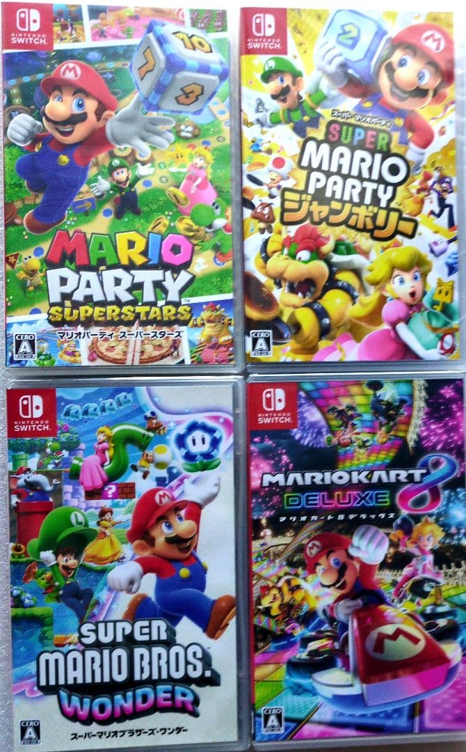 任天堂スイッチ　マリオソフト4本セット 任天堂（Nintendo） 【新品】Switch マリオカート8 デラックス