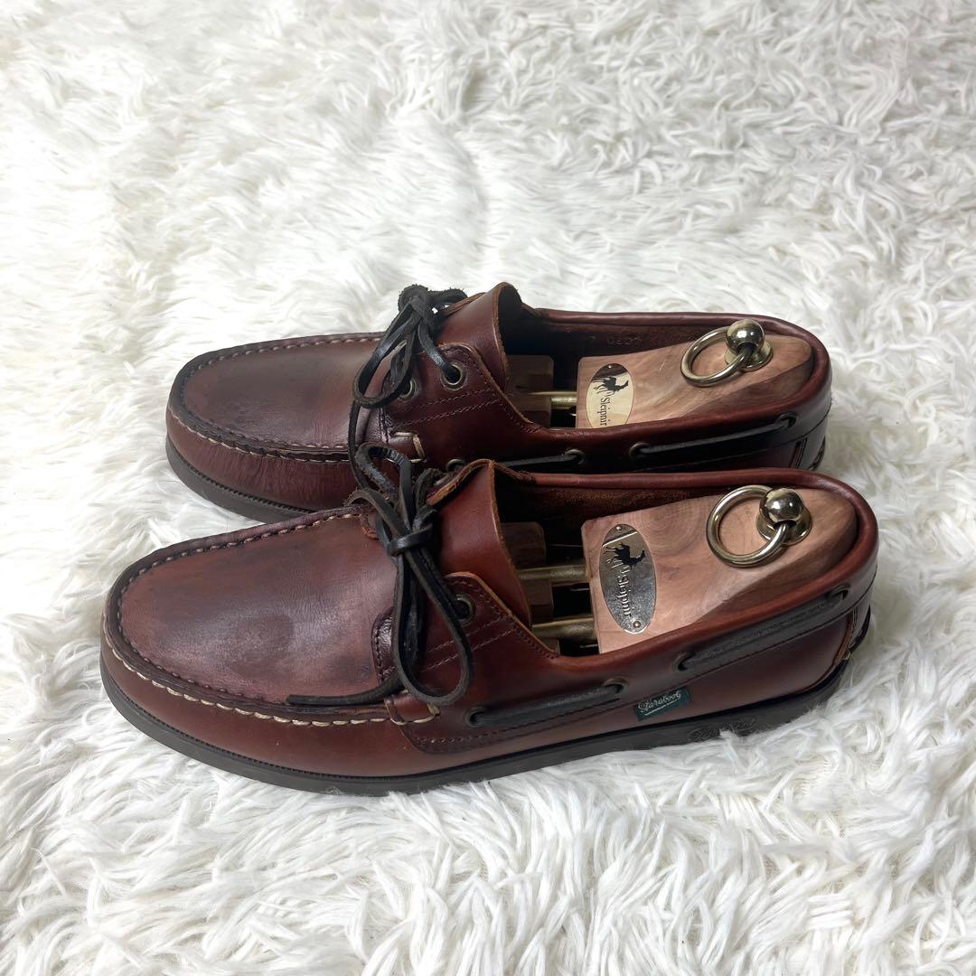 【美品】 パラブーツ デッキシューズ BARTH MARRON 26.0cm