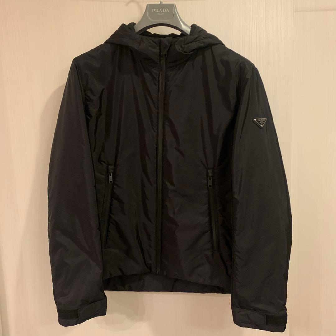 PRADA 黒 中綿ナイロンジャケット　サイズ48 PRADA SPORT 中綿 ナイロンジャケット 黒 48 - メルカリ