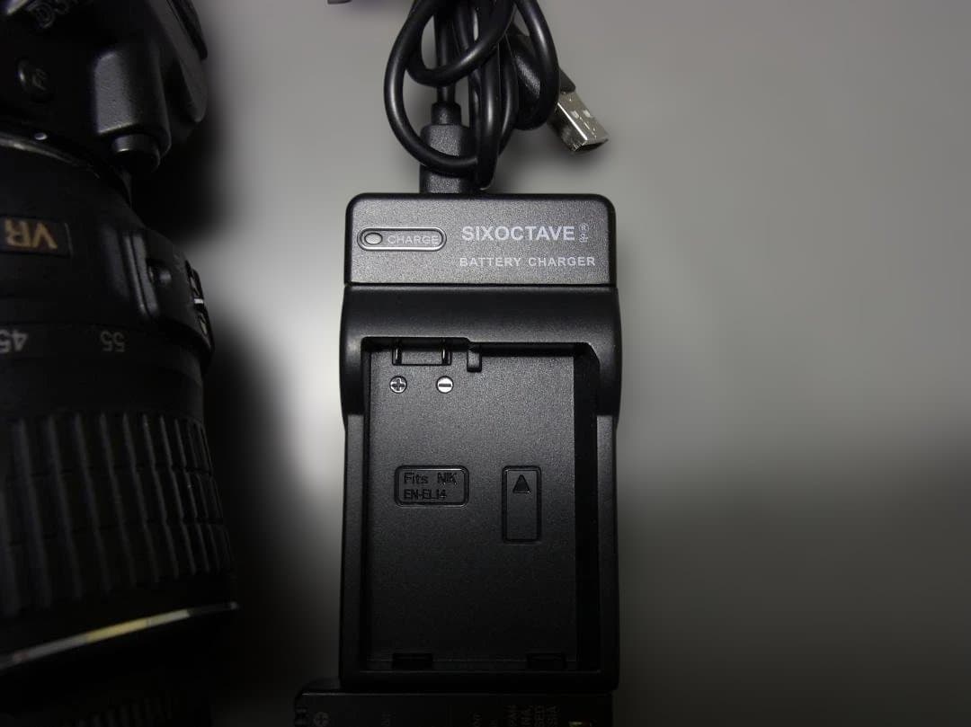 130 Nikon D3100 デジタル一眼レフ レンズバッテリー充電器送料込み