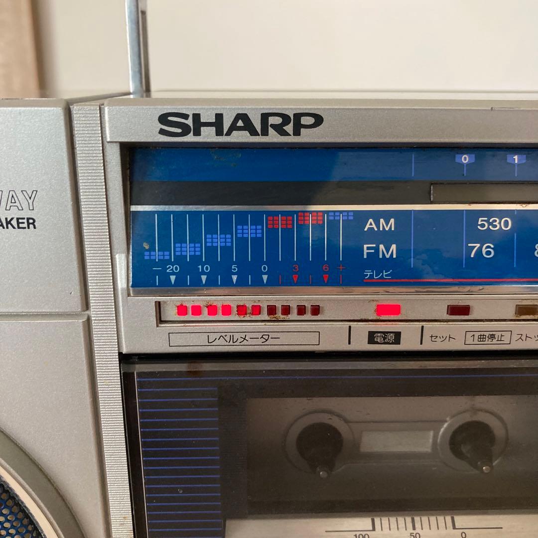 SHARP シャープ GF-490 ダブルラジカセ ラジカセ 昭和 レトロ 廃盤
