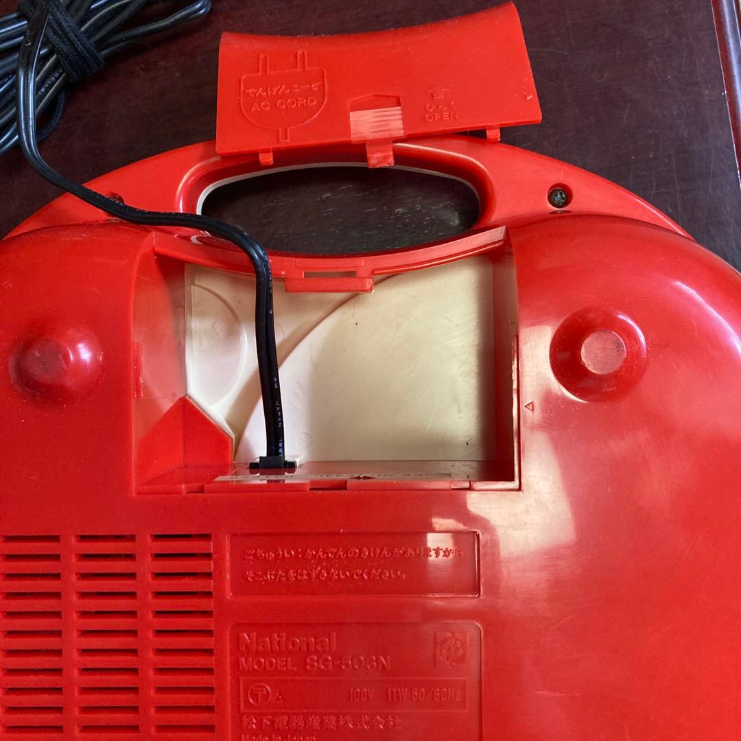 最終再値下げ価格！昭和レトロNationalポータブルレコードプレーヤー