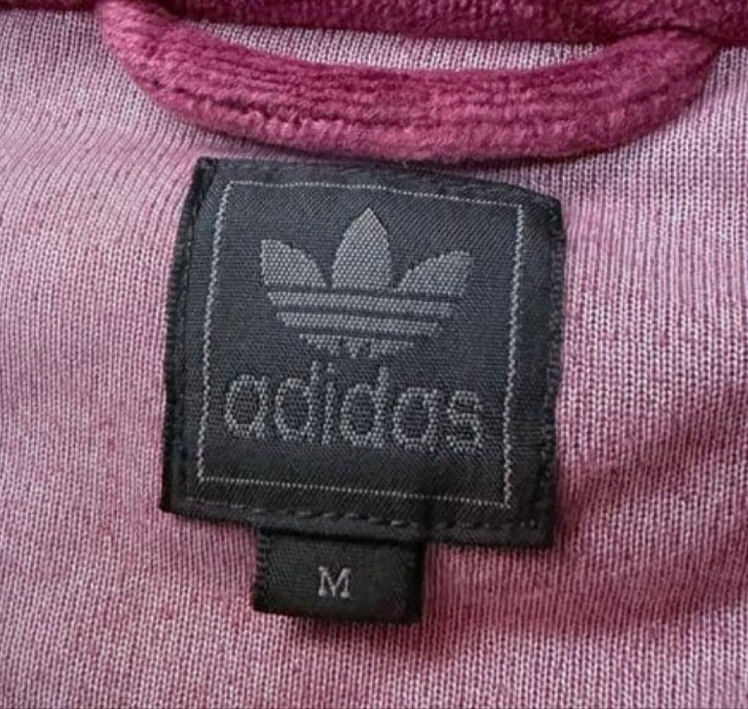 入手困難モデル adidas 00s ベロア トラックジャケット ボルドー M
