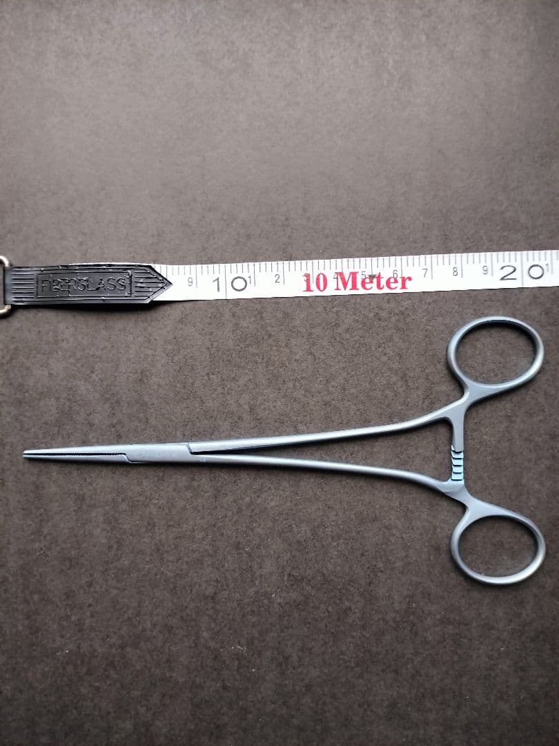 最終値下げ 新品 スキャンラン ブルー アルミ心臓血管外科 持針器 鋼製