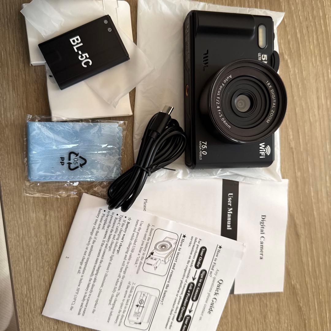 5K UHD デジタルカメラ 75MP - メルカリ