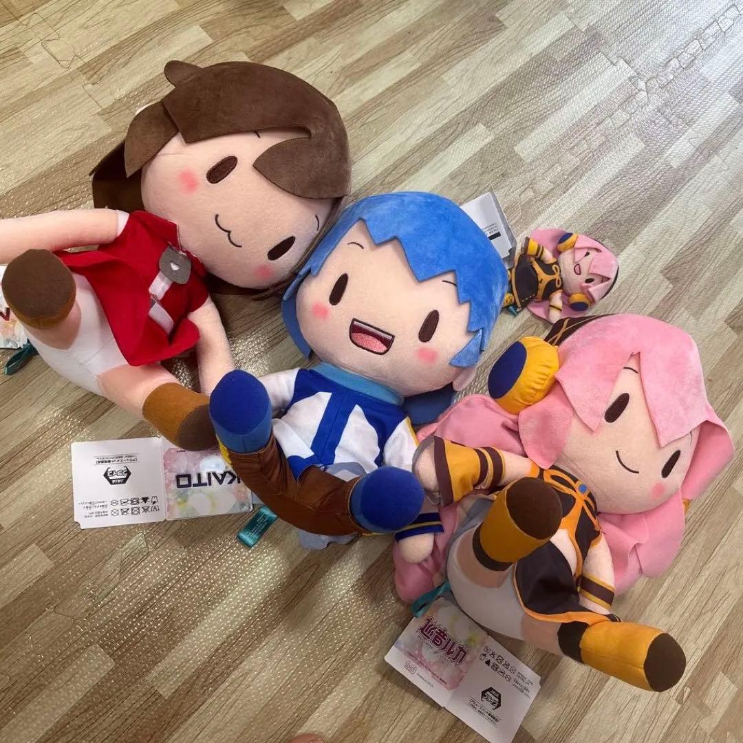 ふわぷちLLぬいぐるみ4点セット【MEIKO／KAITO巡音ルカ】プレゼント有