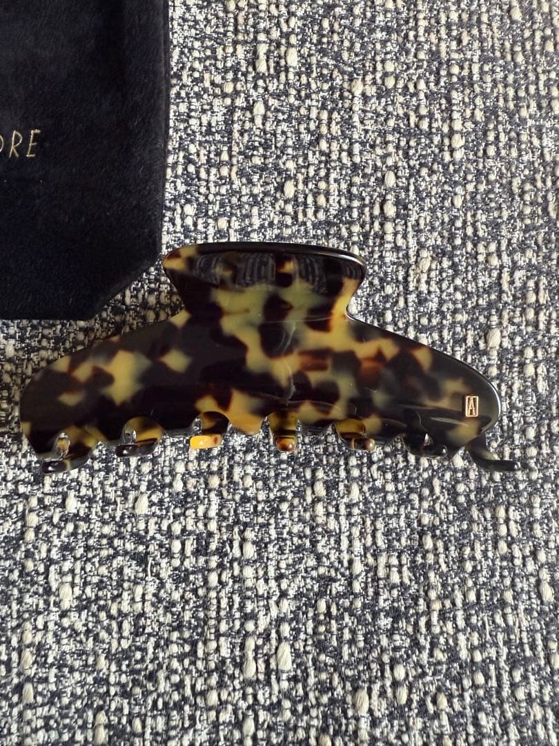 《美品》ALEXANDRE DE PARIS 鼈甲 ヘアクリップ L
