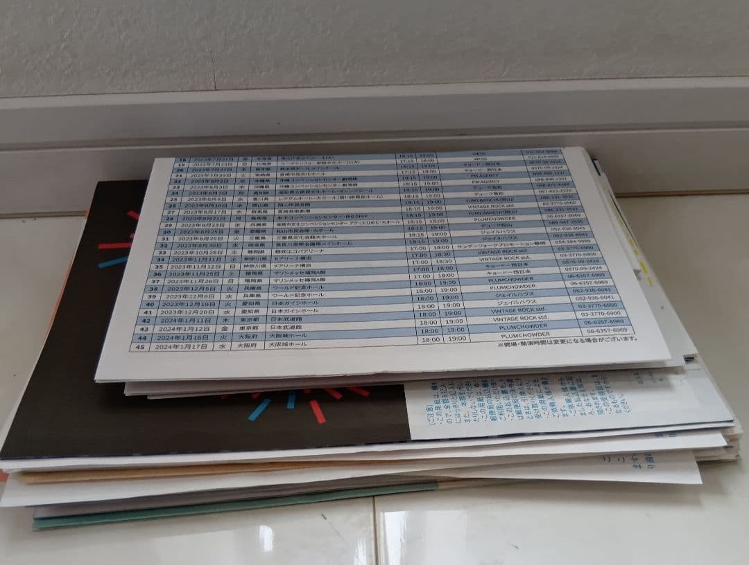 スピッツベルゲンツアーグッズスケジュールチラシ1995年〜 - メルカリ