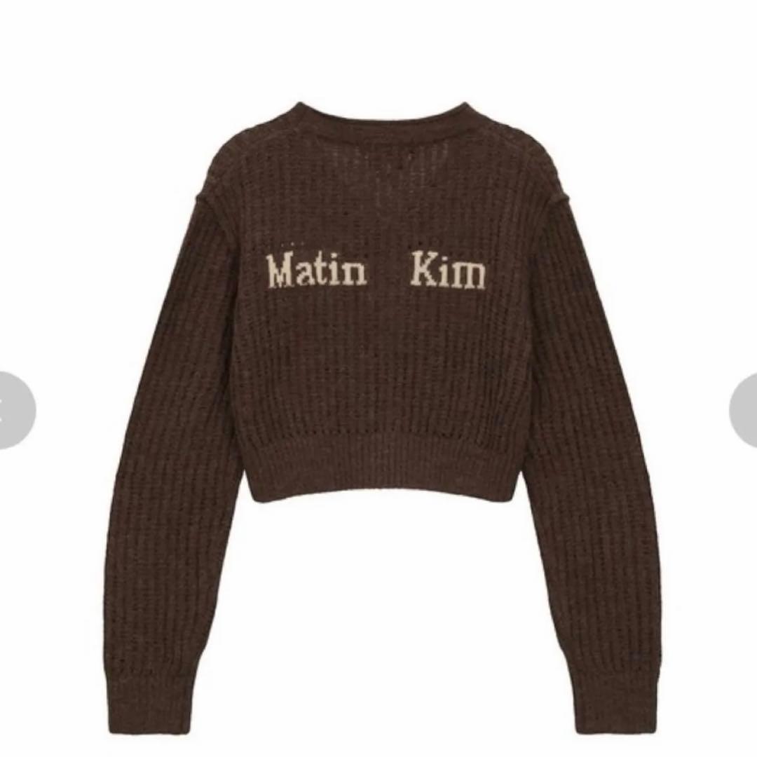 Matin Kim /マーティンキム カーディガン ブラウン M - メルカリ