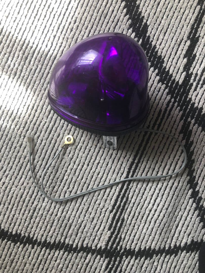 回転灯 紫 ムラ灯 当時物 - メルカリ