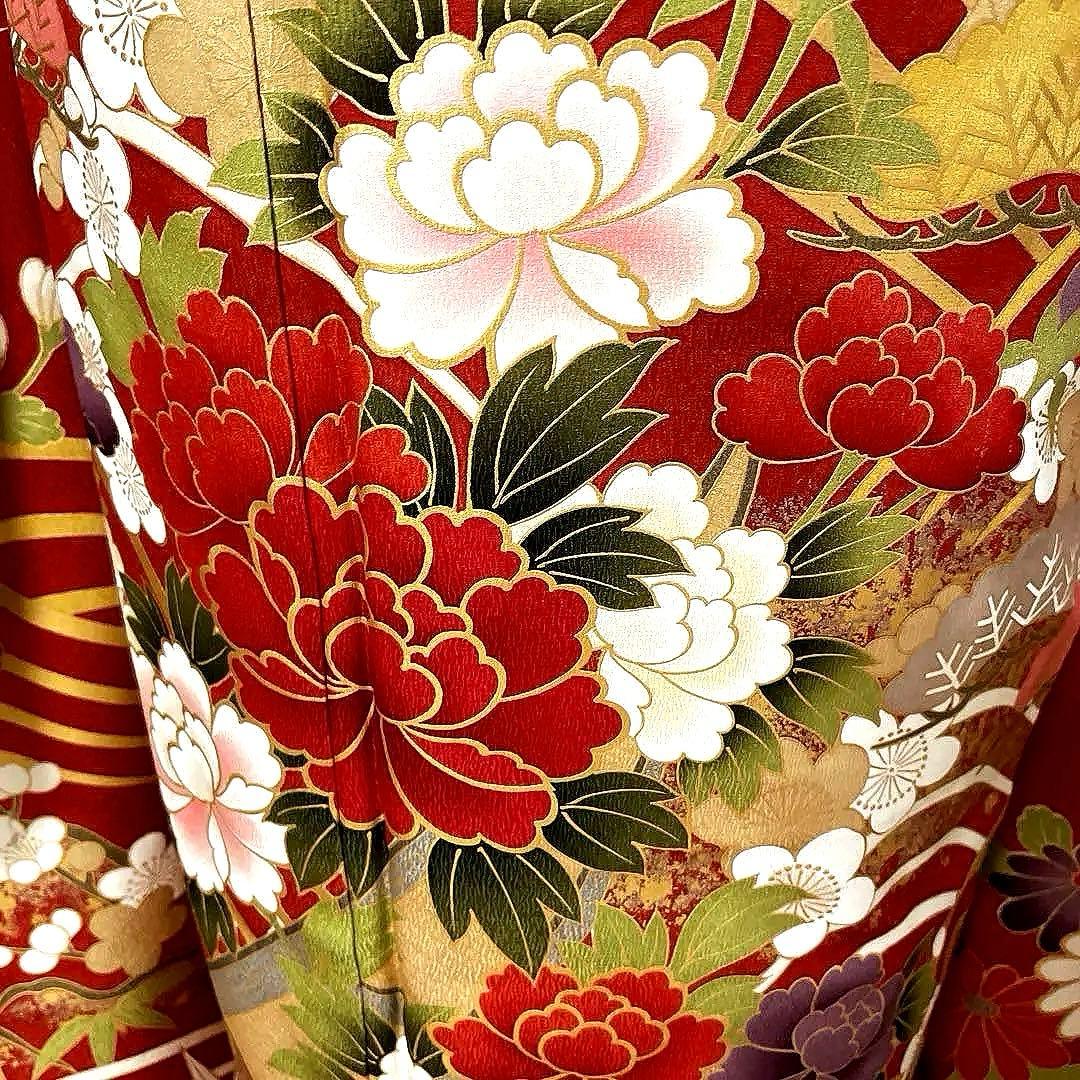 振袖フルセット 松竹梅 手描き友禅 成人式振袖 振袖 良家のお嬢様