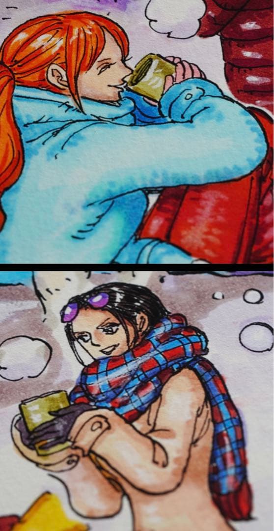 ONE PIECE / 雪と狼 OP_RC_024_A1 Manga Art - メルカリ