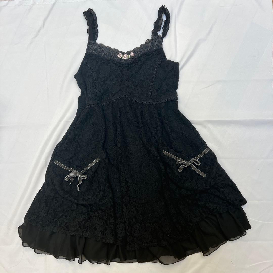 y2k axes femme coquette♡ ダークコア キャミワンピース - メルカリ