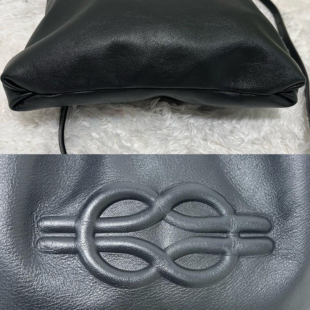 極美品 イアパピヨネ 牛革エンボス 2WAYショルダーバッグ ゴールド金具