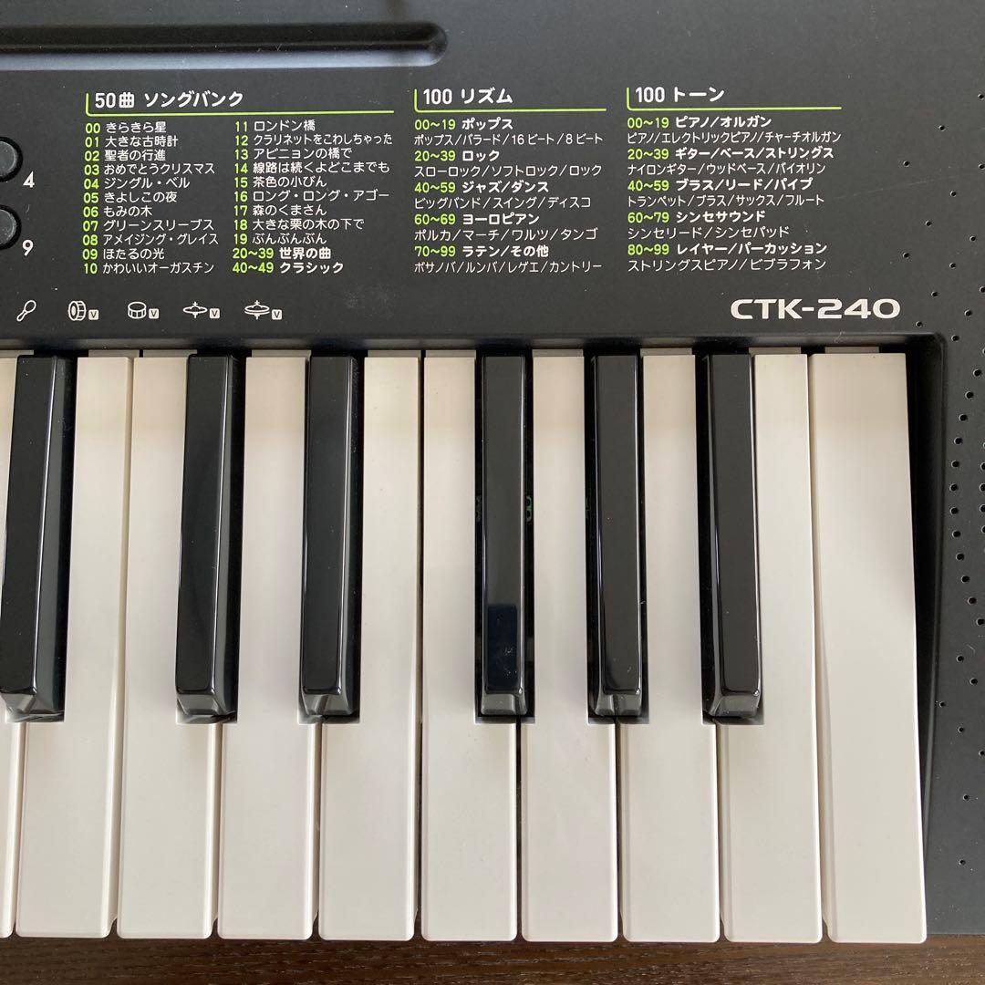 CASIO CTK-240 電子キーボード 49鍵盤 ブラック - メルカリ
