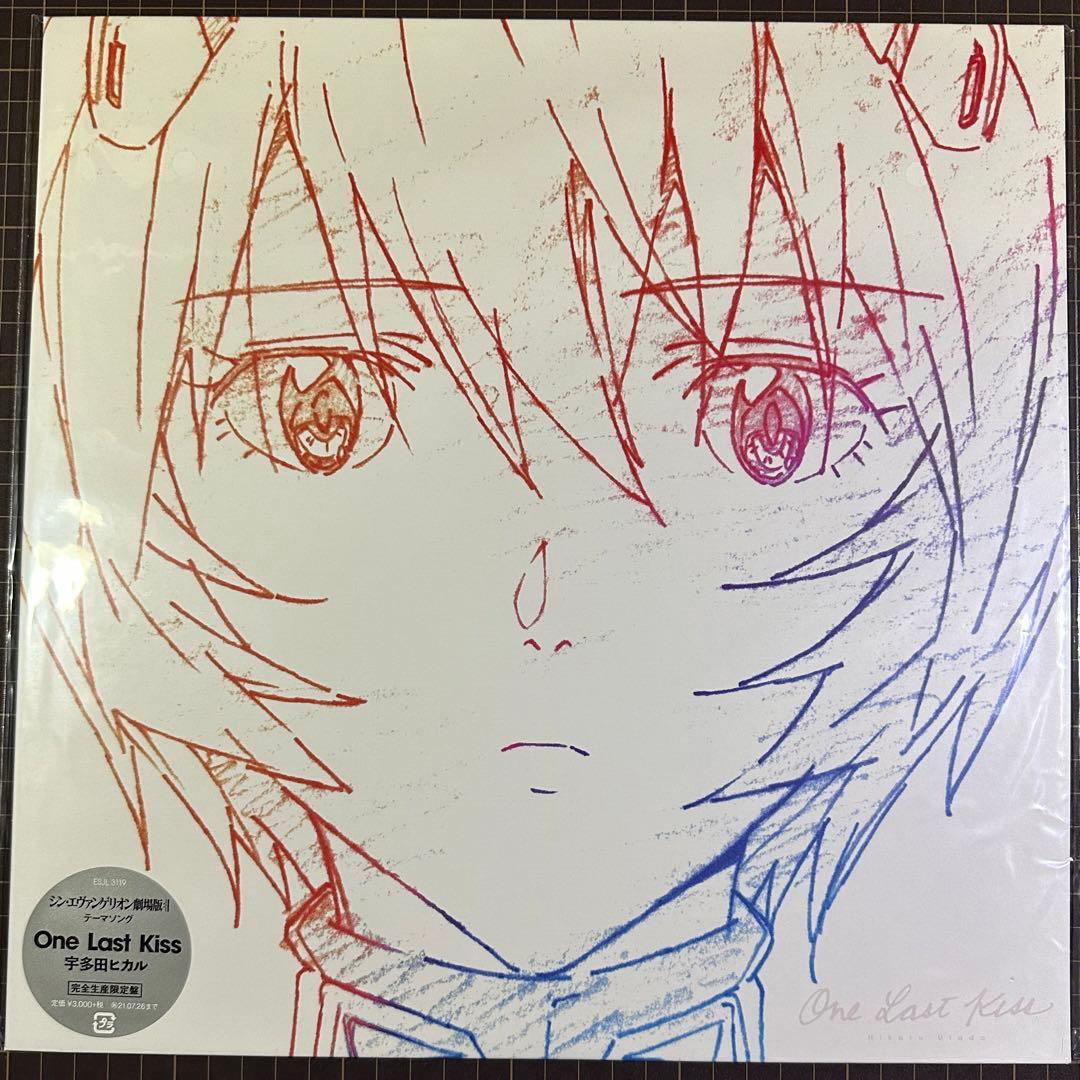 宇多田ヒカル/One Last Kiss レコード3枚セット/アスカステッカー付