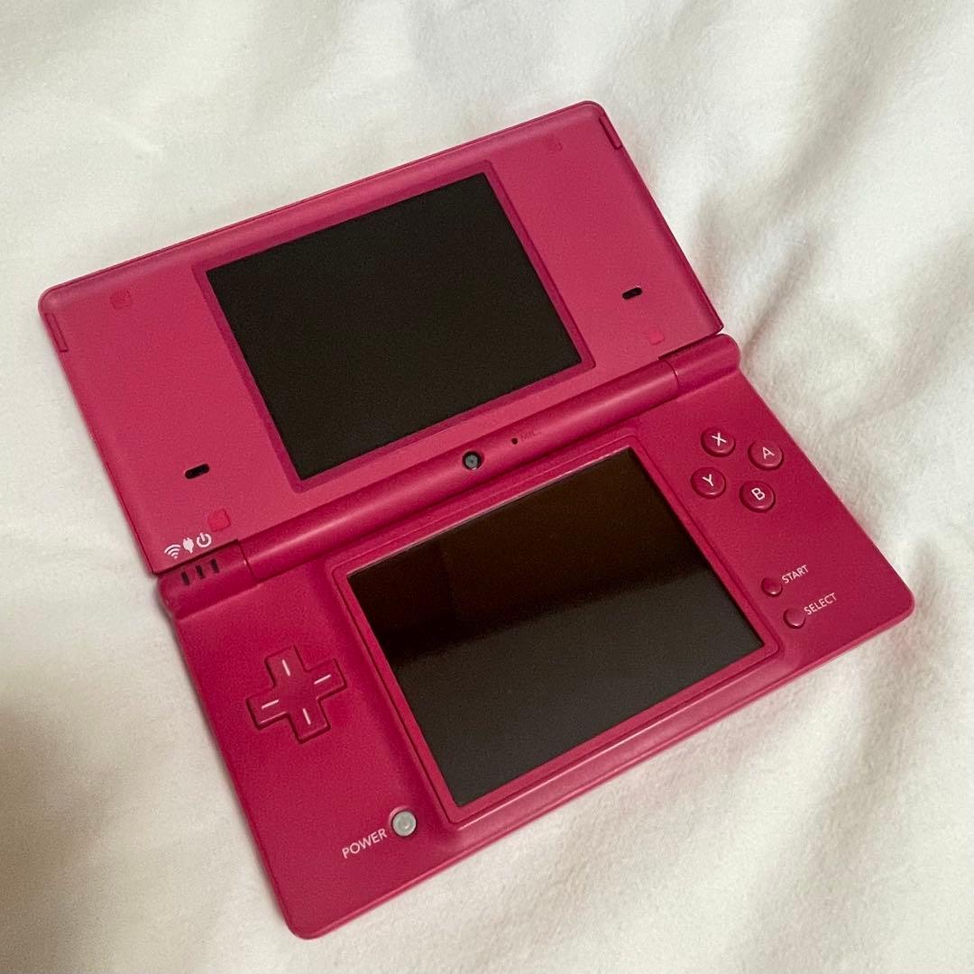 Nintendo DSi ピンク 本体 充電器付き どうぶつの森付き - メルカリ