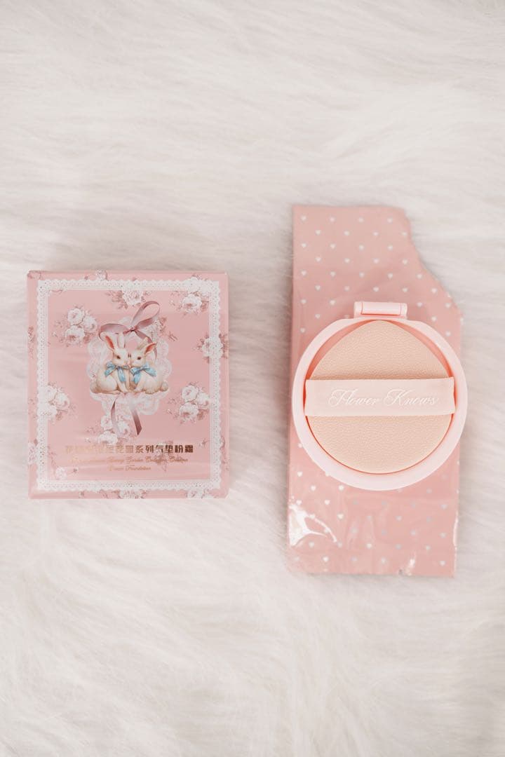 フラワーノーズ バニーガーデン シフォンヴェール クッション