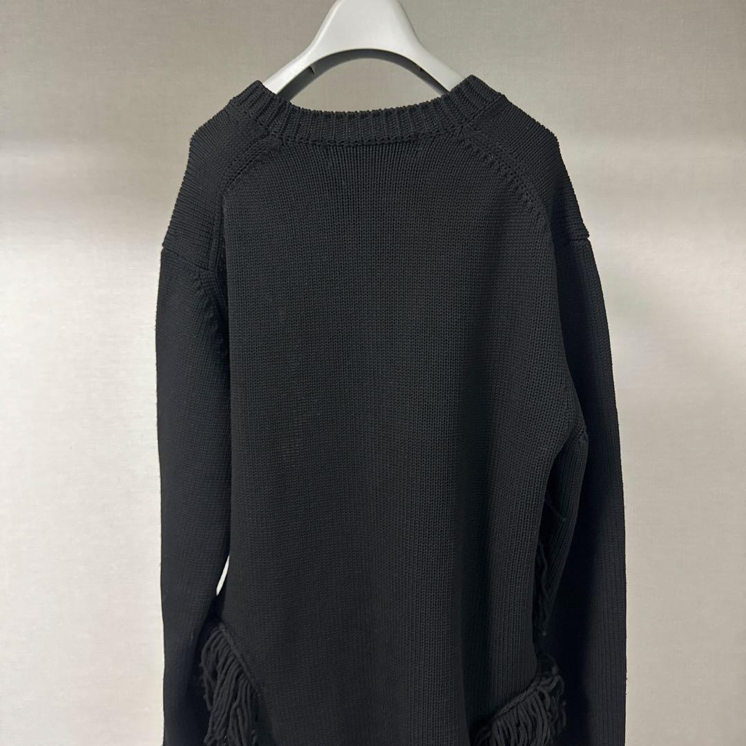 コムデギャルソンオムプリュス23AW ウールフリンジニット Lサイズ