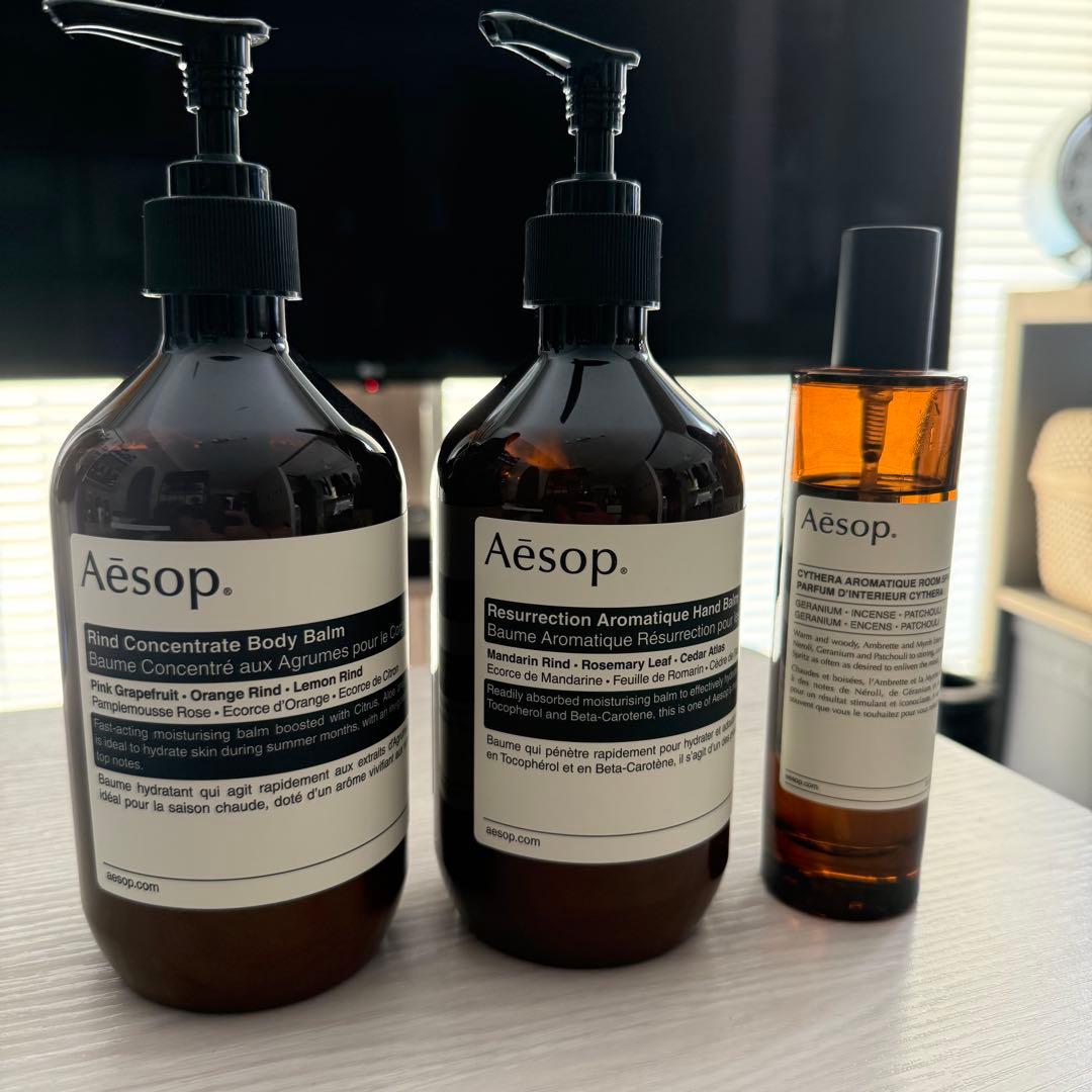 ハンドケア・ハンドクリーム Aesop hand balm body balm room spray set ハンドケア・ハンドクリーム Aesop hand balm body balm room spray
