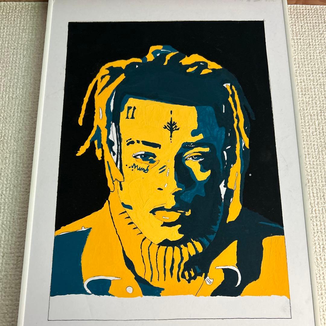 絵 xxxtentacion Pastel portrait in memory of XXXTentacion, Portrait painting, Rap
