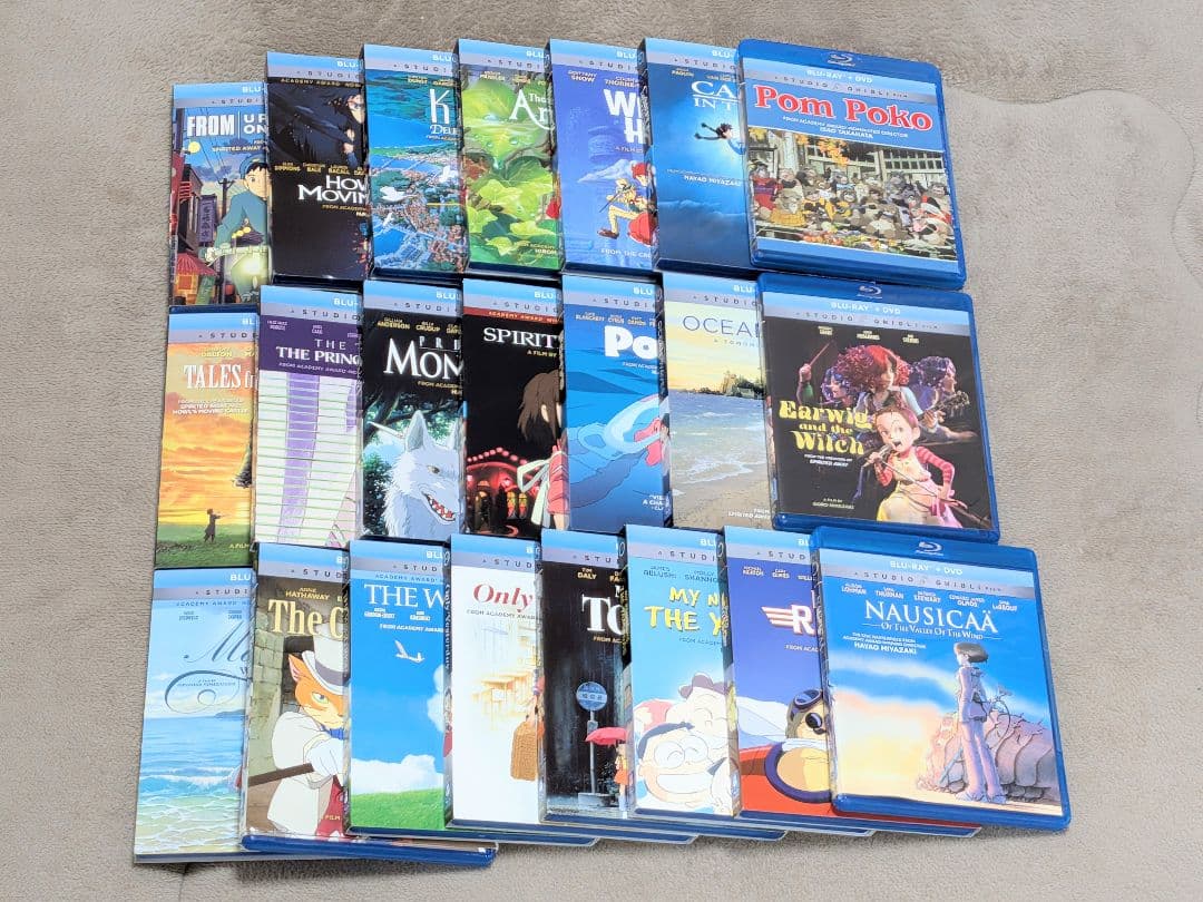 ジブリ 22作品 セット DVD アニメ 日本語音声あり リージョン1 北米版 専用】スタジオジブリ 10作品 最新デジタルリマスター版 DVDセット