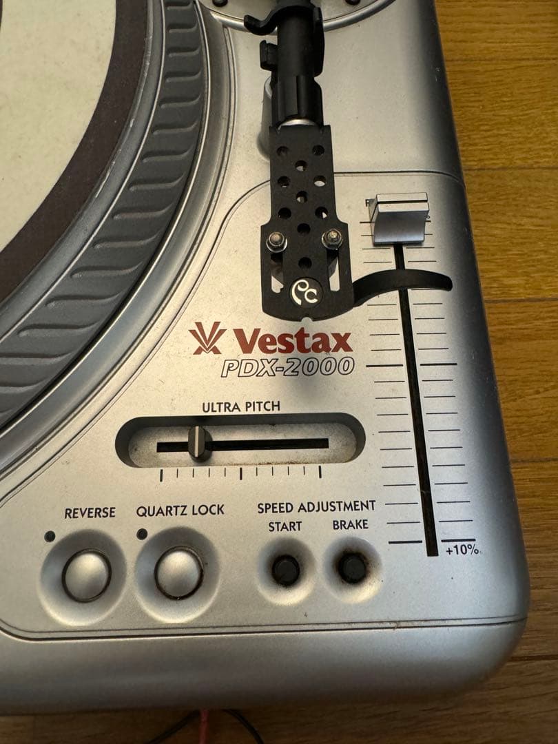 Vestax PDX-2000 ターンテーブル RCAケーブル、予備針付