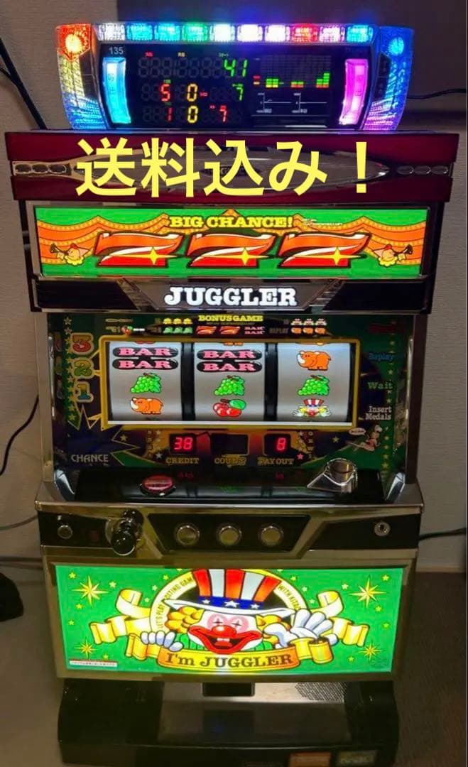 スロット実機　SアイムジャグラーEXTP 6号機 SアイムジャグラーEX-TP 6号機 小型データカウンター ナミダス-L