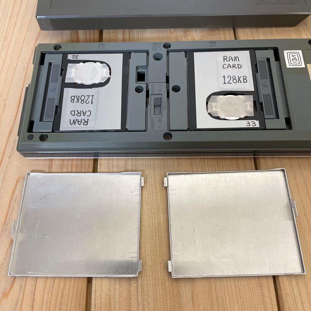 SHARP PC-1360 ポケコン ポケットコンピュータ RAM 2枚付属 - メルカリ
