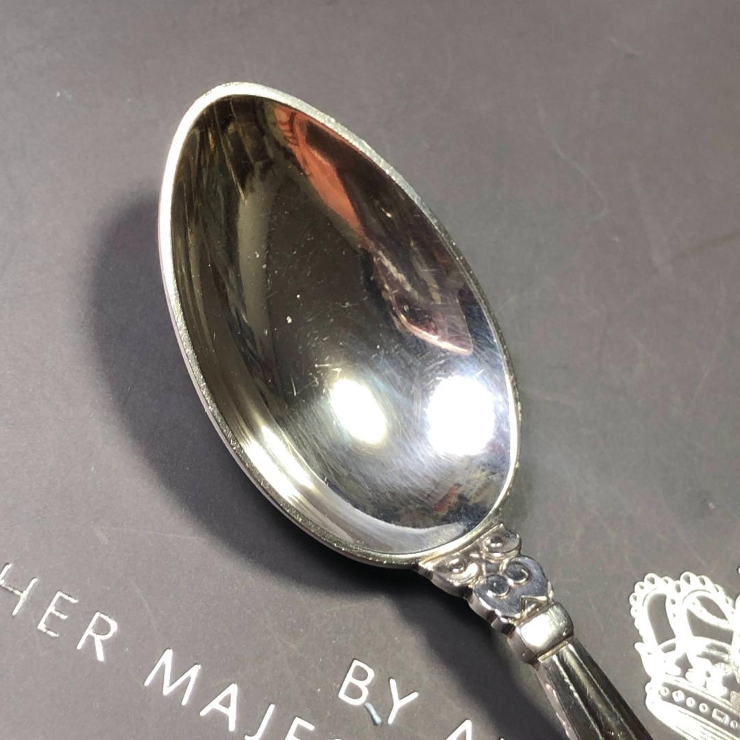 【美品】ジョージジェンセン 純銀製 コーヒー・スプーン　エコーン(11.2cm)