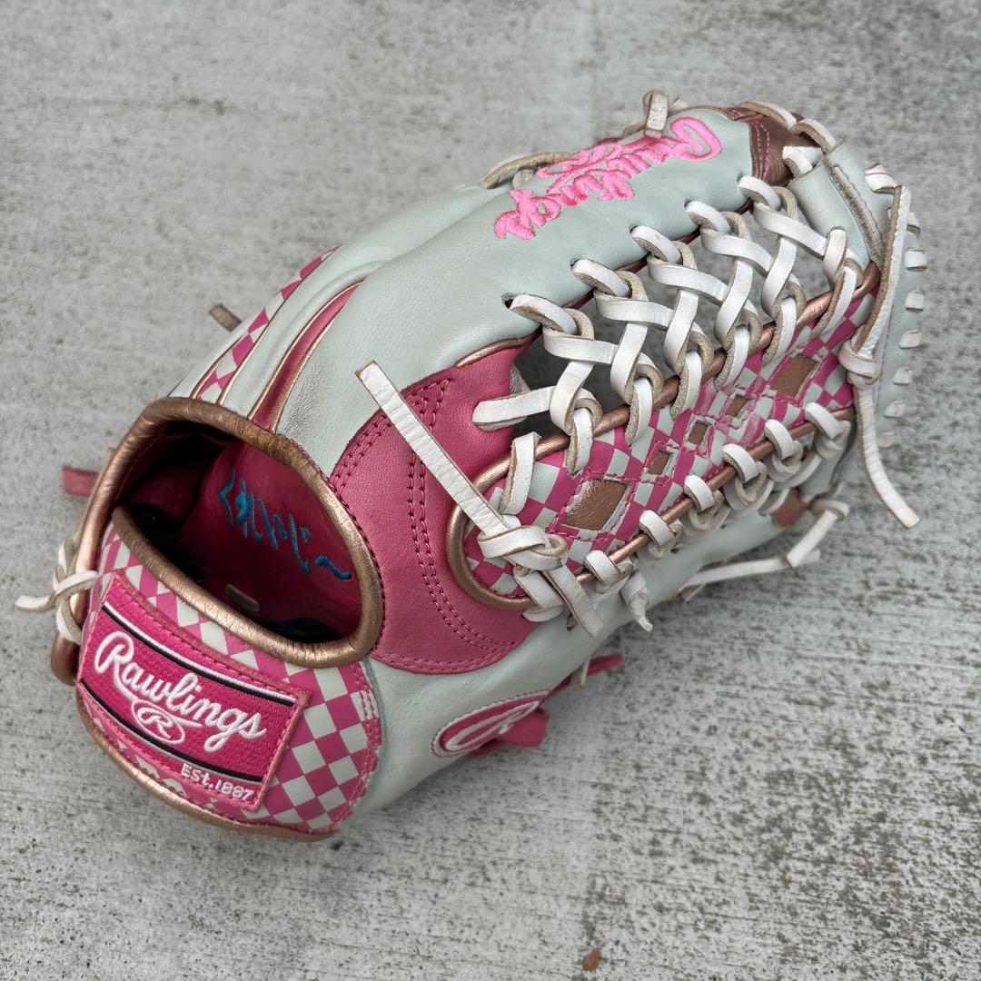 Rawlings 軟式グローブ ピンク/ホワイト