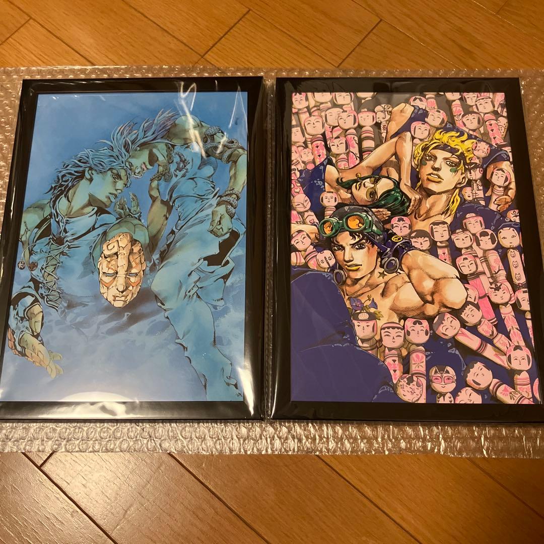 ジョジョの奇妙な冒険 額付きポスター 石仮面 リサリサ シーザー 2枚