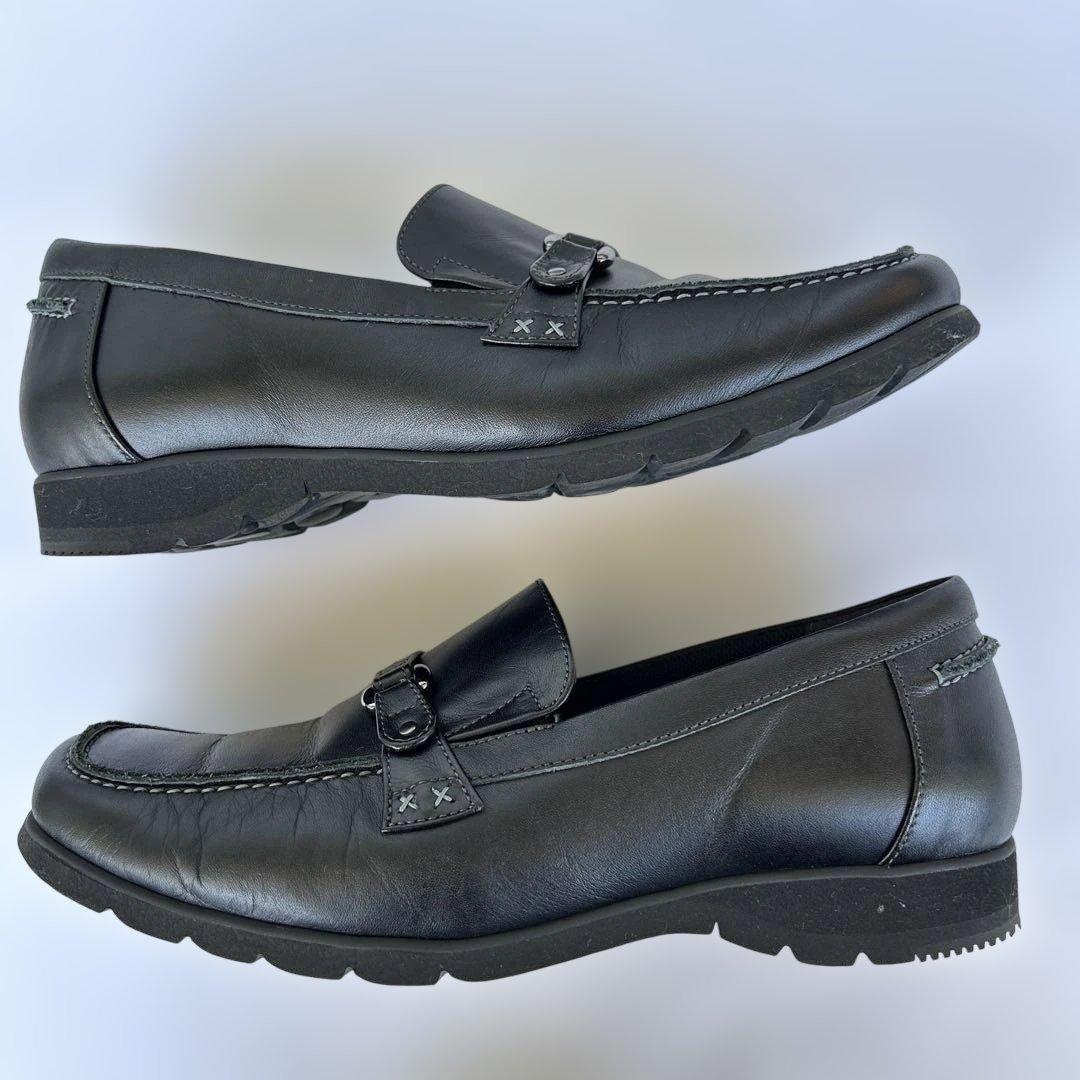 アシックスウォーキング ペダラ ローファー 黒 24.5 2E