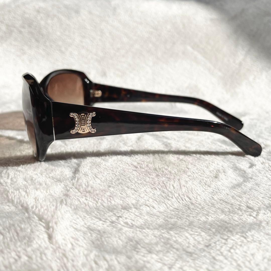 CELINE トリオンフ サングラス ラインストーン SC1627S べっ甲柄