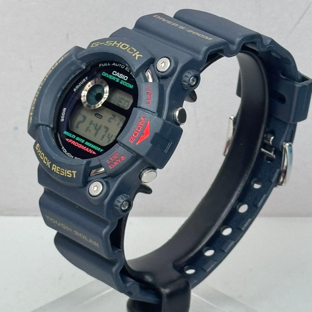 極美品 G-SHOCK GW-200 フロッグマン タフソーラー ネイビーブルー