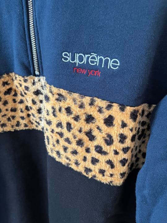 supreme レオパードハーフジップスウェット M サイズ - メルカリ