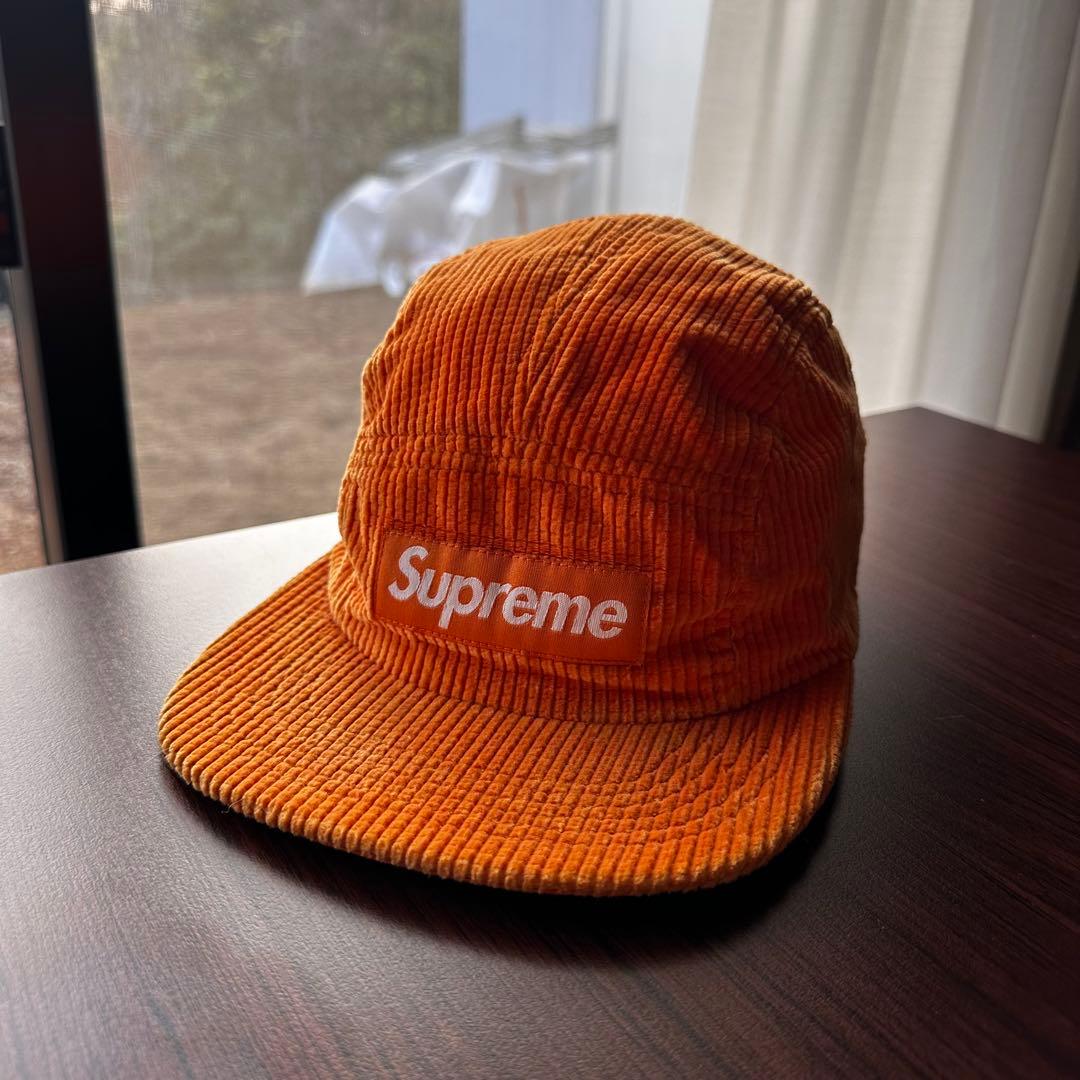 オレンジ コーデュロイ素材 Supremeキャップ 中古・古着通販】New Era (ニューエラ) SUPREME (シュプリーム