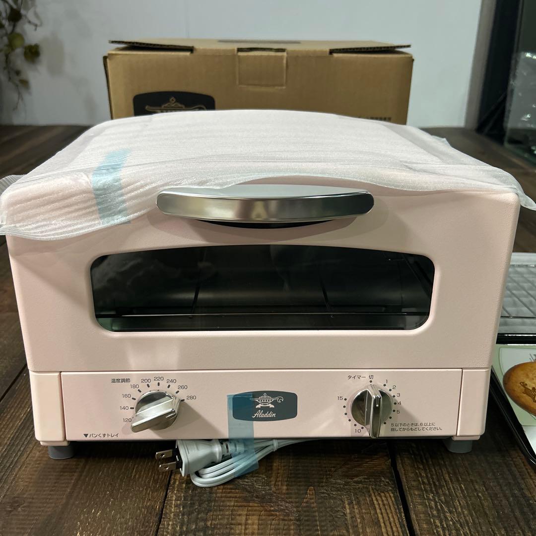 【新品】アラジン グラファイトトースター ピンク&ホットサンドメーカー 皆様の「こんな商品あったらいいな」から誕生！2月1日より、『アラジン